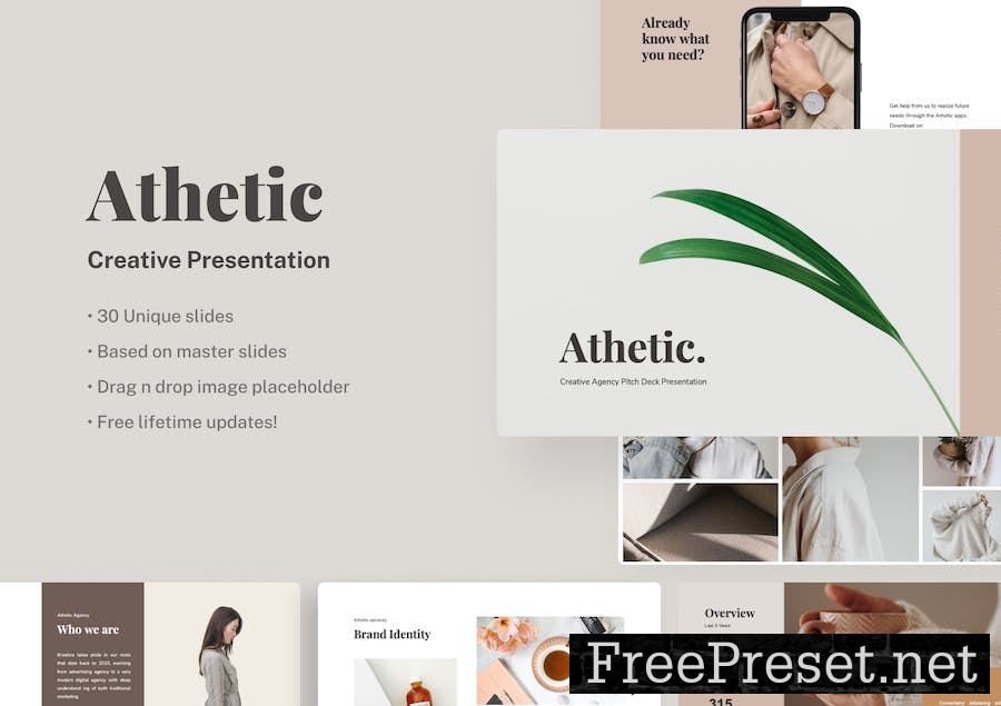 Athetic - Creative PowerPoint Presentation AVTWRDX