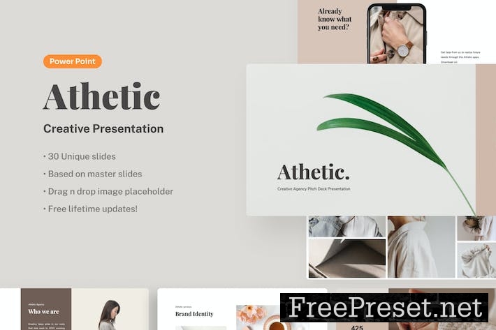 Athetic - Creative PowerPoint Presentation AVTWRDX