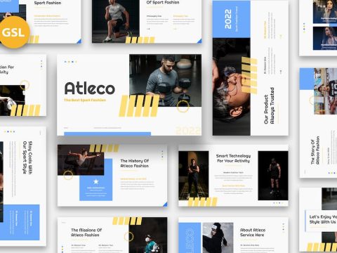 Atleco - Sport Fashion Google Slides E2FH7JK