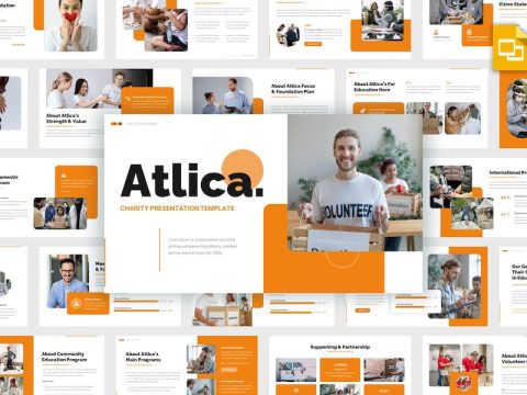 Atlica - Charity Google Slides Template W3TN2LD