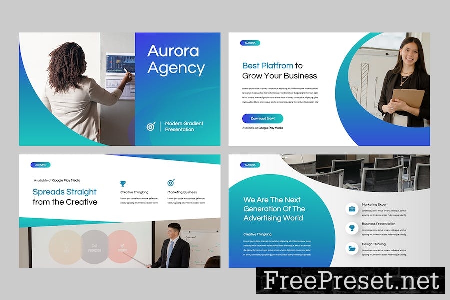 AURORA - Business Corporate Google Slides XMUGG6D