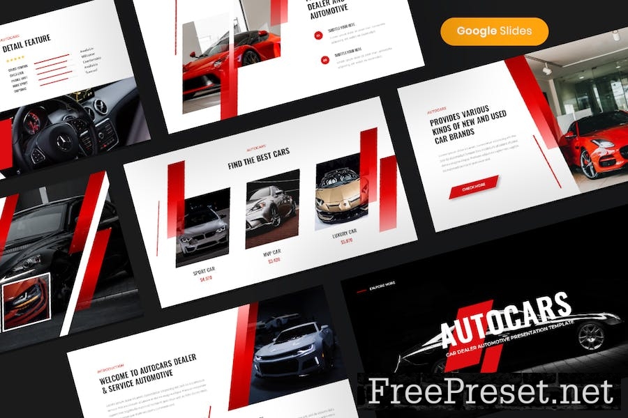 Autocars - Car Dealer Automotive Google Slides L7GQR99