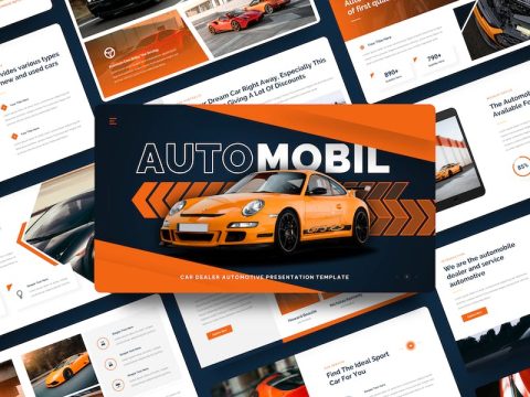 Automobil - Car Dealer Automotive Google Slide WLH6BL6