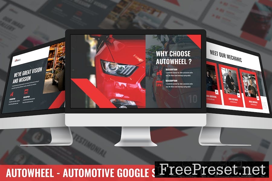 Autowheel - Automotive Google Slide Template HYCNAFL