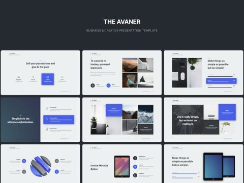 AVANER Business Template (Google Slides) M7K6J7R