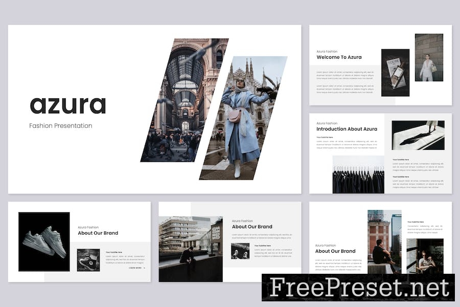 Azura - Fashion Google Slides Template XVL95WR