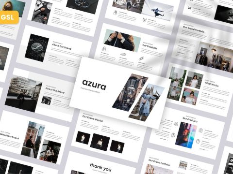 Azura - Fashion Google Slides Template XVL95WR