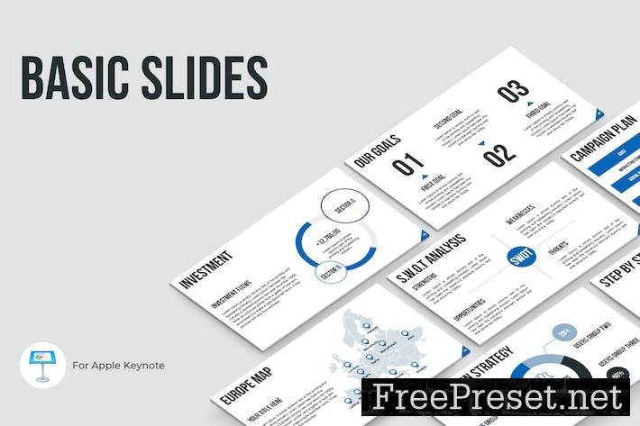 Basic Slides Keynote Template QW99MW