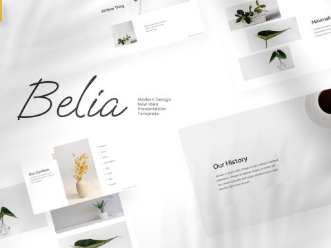 Belia - Minimalist Google Slides Template TKEJVC2