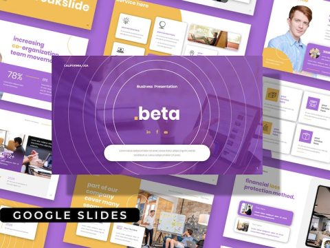 Beta - Pitch Deck Business Company Google Slides CBEN8XH