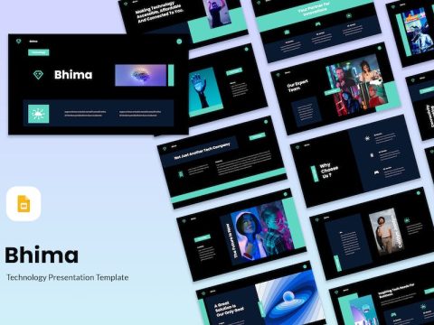 Bhima - Technology Google Slides Template 3CVM4TP