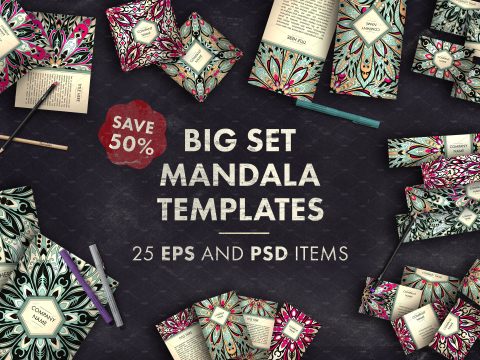 Big set mandala templates 02