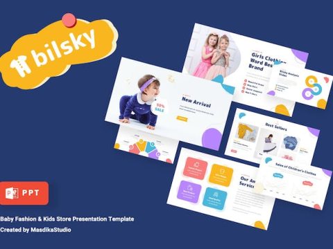 BILSKY - Baby Fashion Powerpoint Template D44XEUR