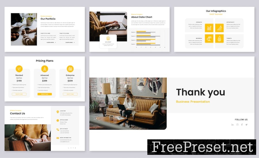 Bireina - Business Google Slides Template VKU66RJ