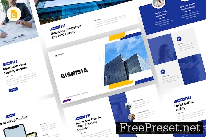 Bisnisia - Business Google Slides Template ULN46QR