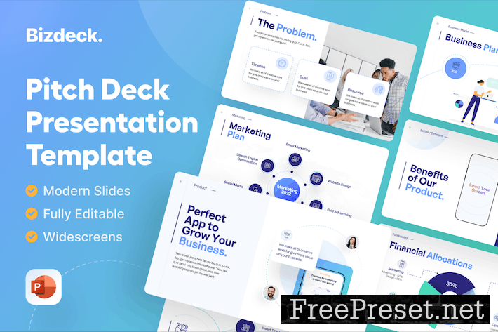 Bizdeck - Business Deck Presentation Templates 6Q7GCC8