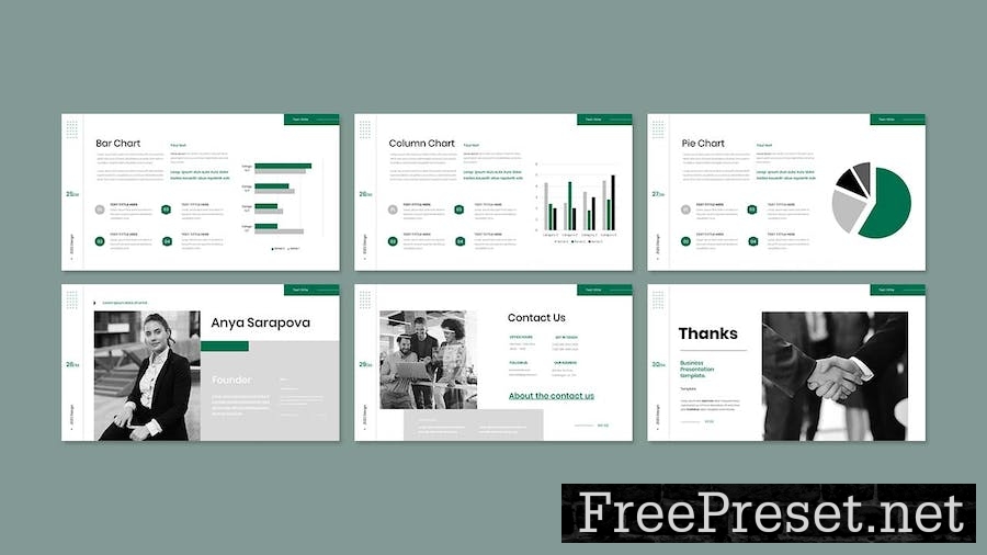 Biznes Business Presentation Google Slide Template ENW5WMY