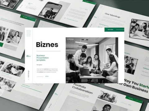 Biznes Business Presentation Google Slide Template ENW5WMY