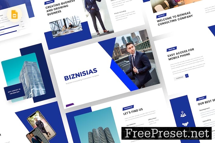 Biznisias - Business Google Slides Template CHCGP6J