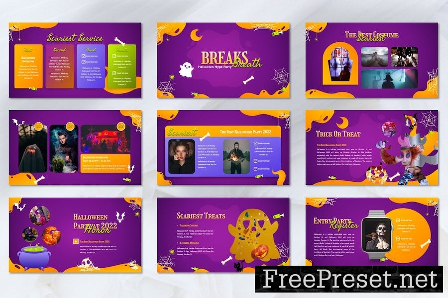 Blehble - Vibe Halloween Googleslide Template PAE9N2J