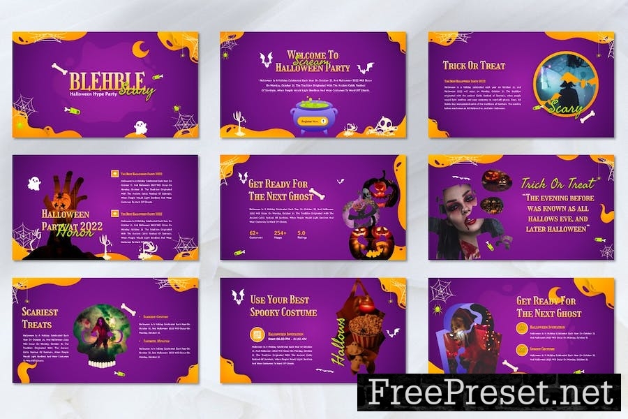 Blehble - Vibe Halloween Googleslide Template PAE9N2J