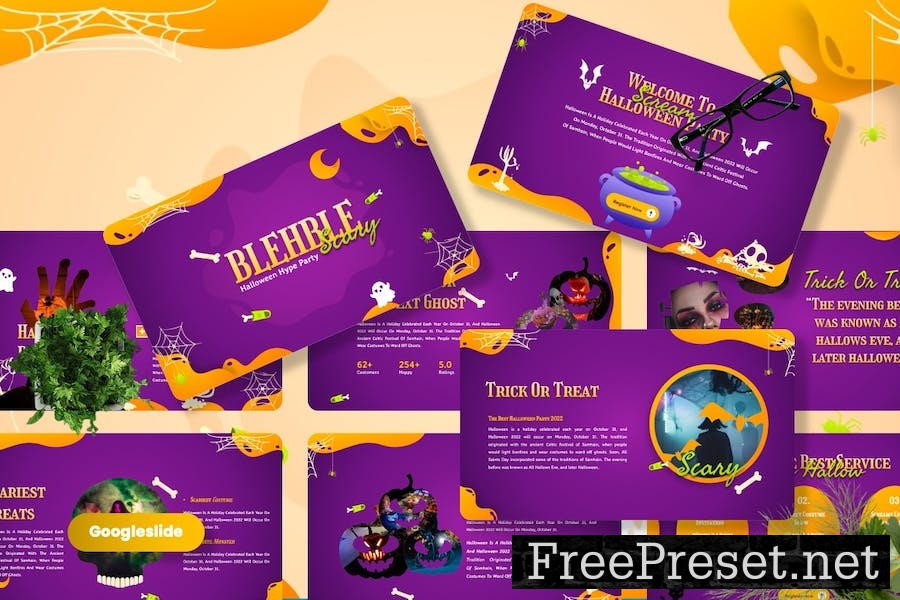 Blehble - Vibe Halloween Googleslide Template PAE9N2J