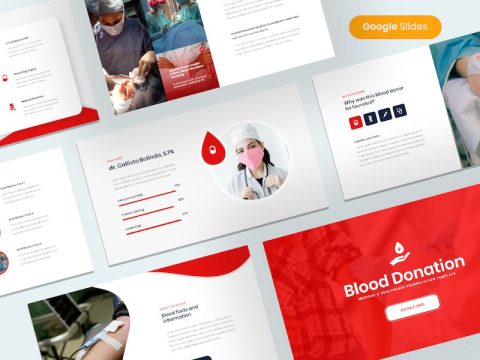 Blood Donation - Medical & Healthcare Google Slide TBLPAVW