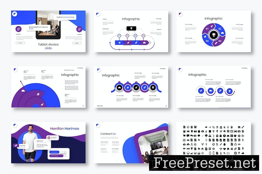 Blubent - Business Google Slide Template QGGFTKL