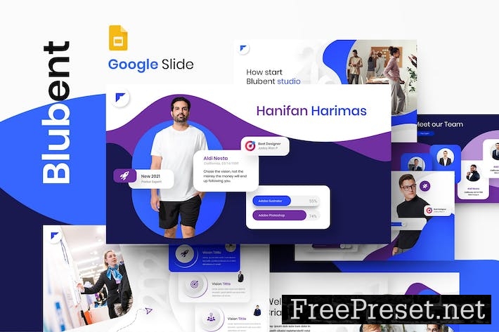 Blubent - Business Google Slide Template QGGFTKL