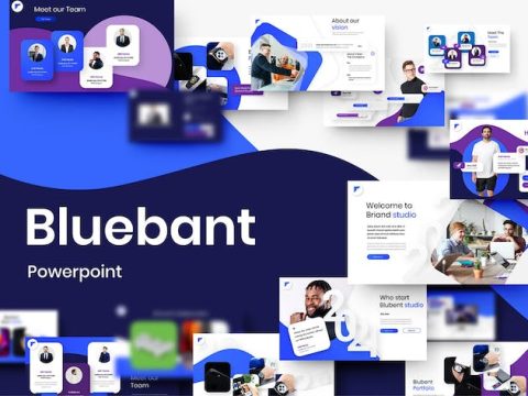 Blubent – Business PowerPoint Template T9D7ES5