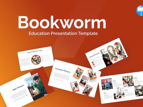 Bookworm Maroon Minimalist Education Keynote FQKJVHS