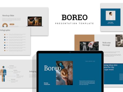 Boreo : Beverage Google Slides Template BK5XX8B