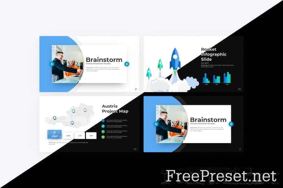 Brainstorm Business Google Slides Template WFRWJMZ