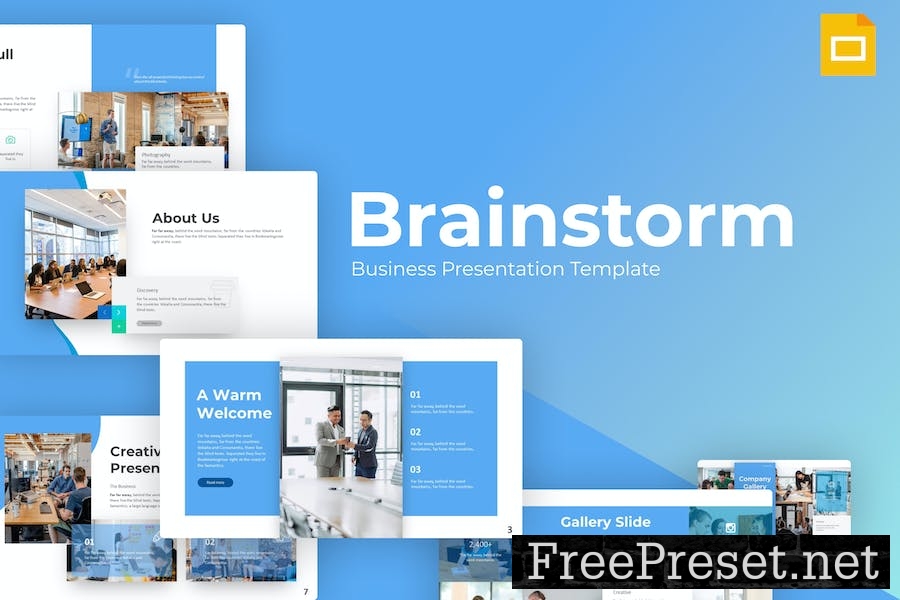 Brainstorm Business Google Slides Template WFRWJMZ