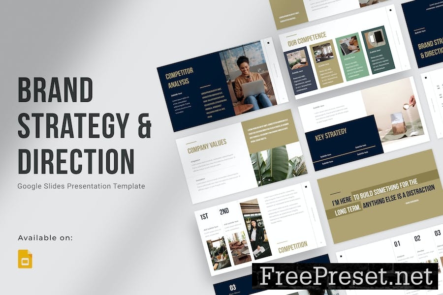 Brand Strategy & Direction Google Slides Template H33RA3B