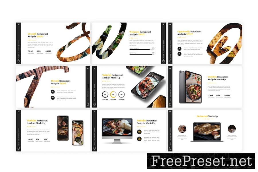 Breakfast - Food Beverages Google Slides Template TR46YM3