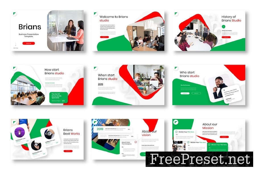 Brians - Business Google Slide Template QY6EJFA