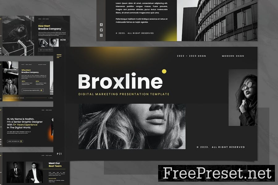 Broxline - Google Slides Templates 8ZHM3GM