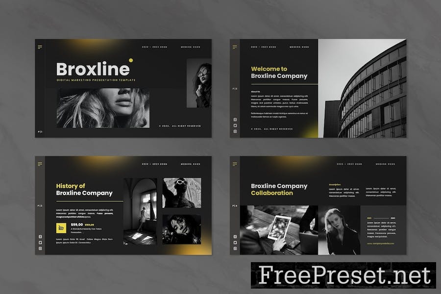 Broxline - Google Slides Templates 8ZHM3GM