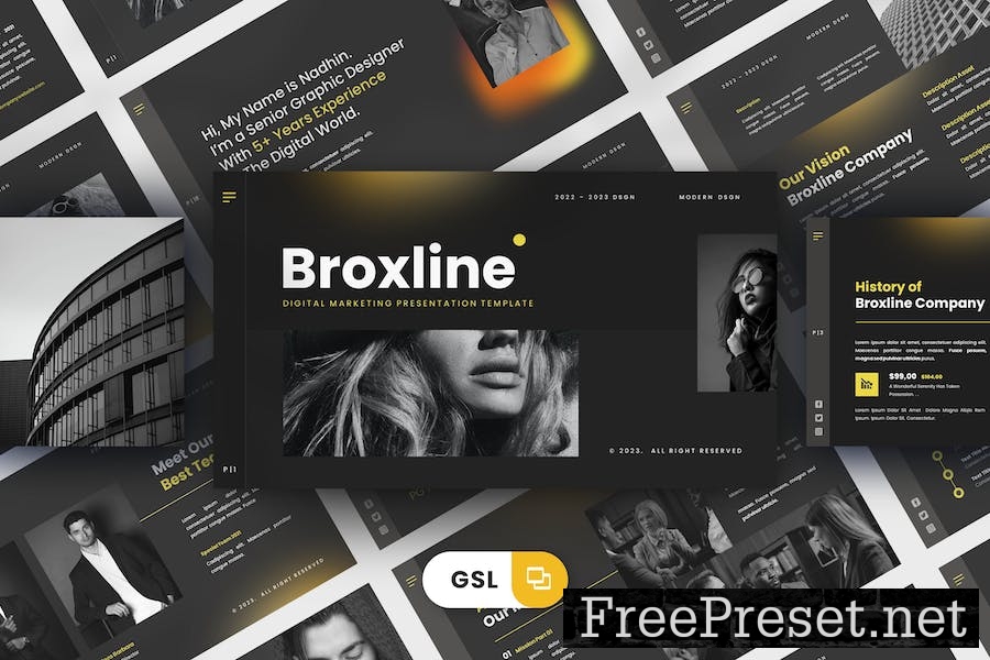 Broxline - Google Slides Templates 8ZHM3GM