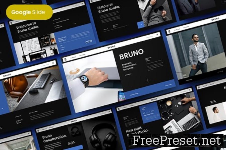 Bruno - Business Google Slide Template NADE744