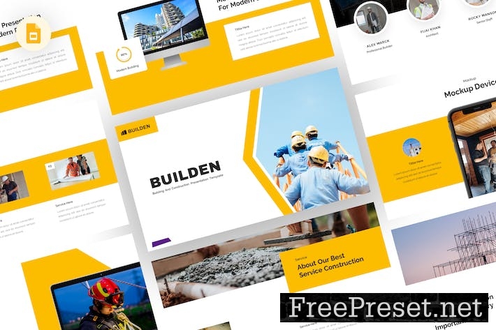 Builden - Construction Google Slides Template LZCGPPT