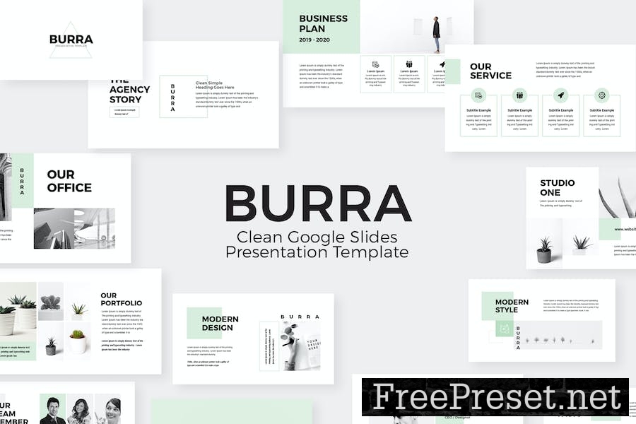 Burra - Clean Simple Google Slides Presentation ZWMJS8E