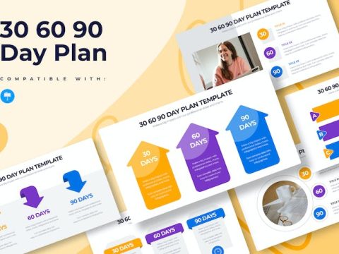 Business 30 60 90 Day Plan Keynote Infographics 2GHAXPT