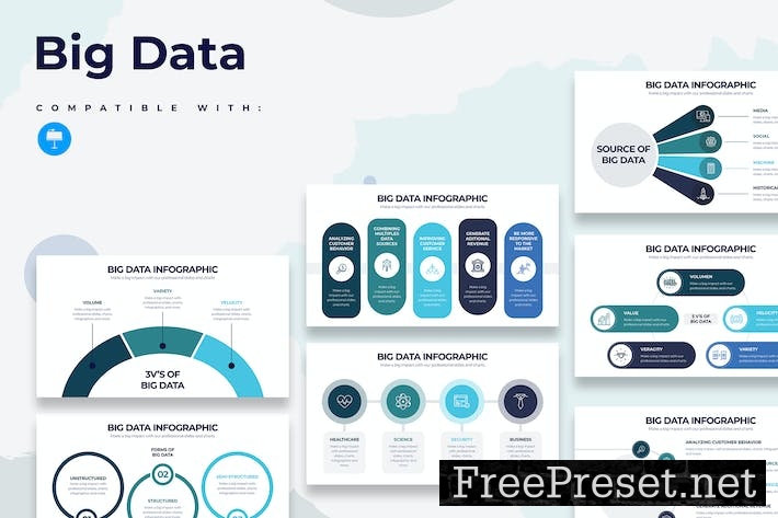 Business Big Data Keynote Infographics N77L5VT