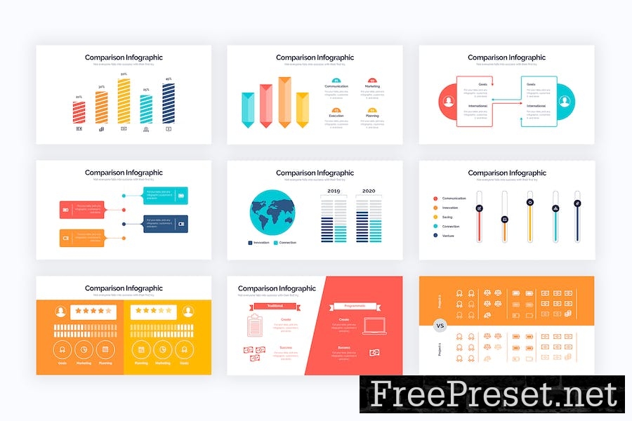 Business Comparison Keynote Infographics FP5H7P2