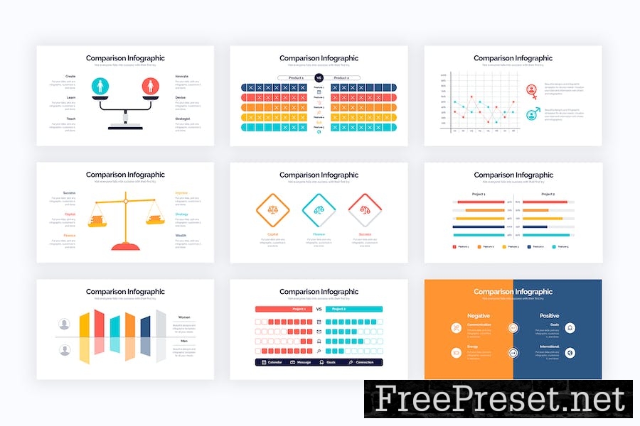 Business Comparison Keynote Infographics FP5H7P2