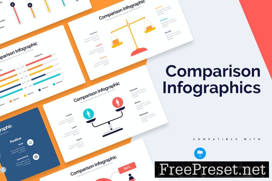 Business Comparison Keynote Infographics FP5H7P2