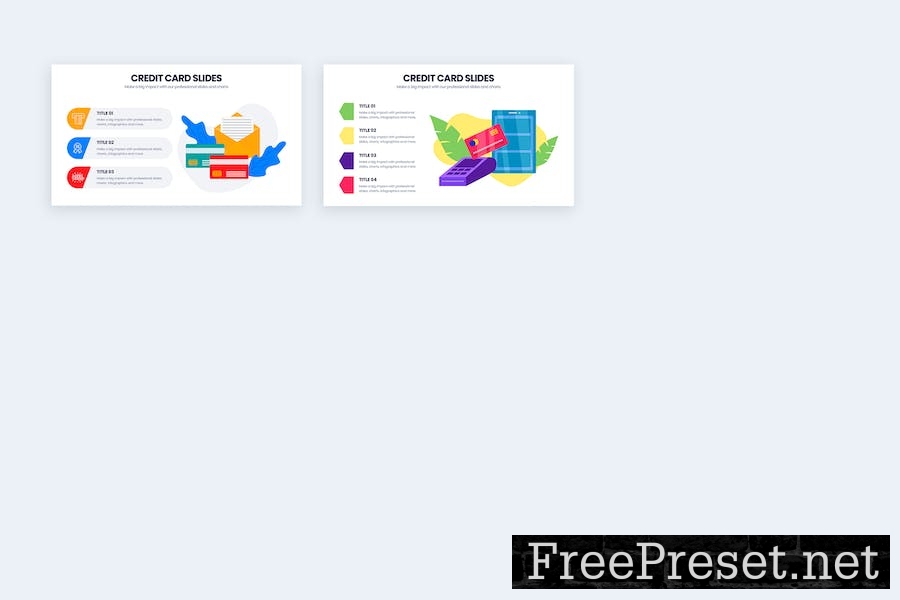 Business Credit Card Keynote Infographics HV73QLY