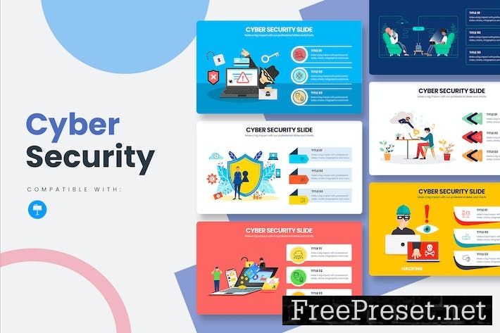 Business Cyber Security Keynote Infographics WD8RZJH